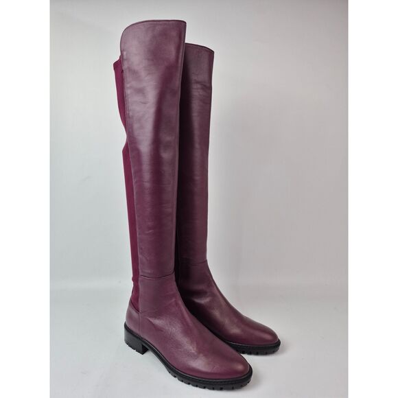 Stuart Weitzman Women's Cranberry 50/50 5050 City Over-the-Knee Boots Size 6.5 - Picture 1 of 7